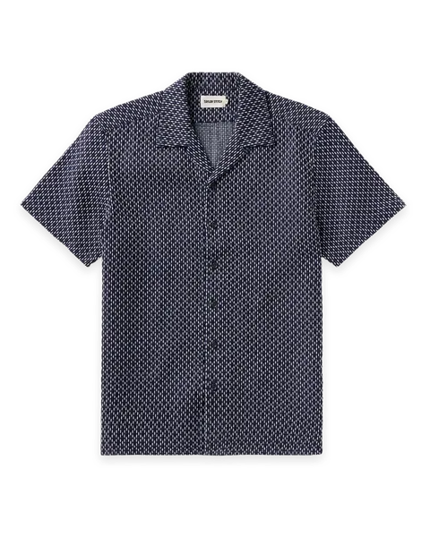 Taylor Stitch The Davis Shirt in Indigo Raindrop Sashiko