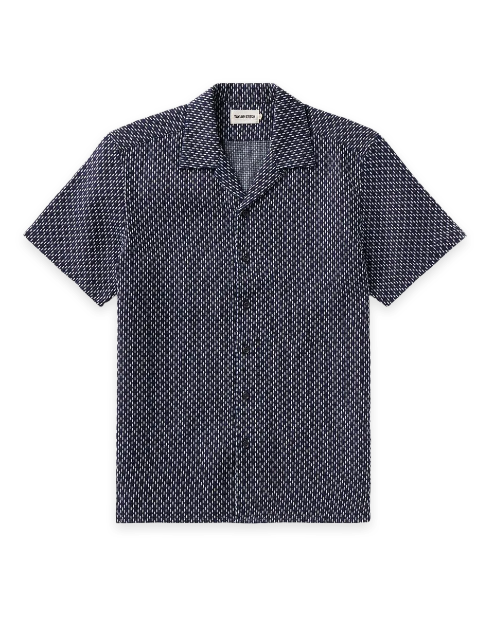 Taylor Stitch The Davis Shirt in Indigo Raindrop Sashiko