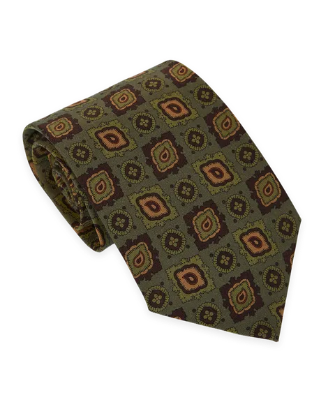 Todd Snyder Italian Wool-Silk Medallion Tie