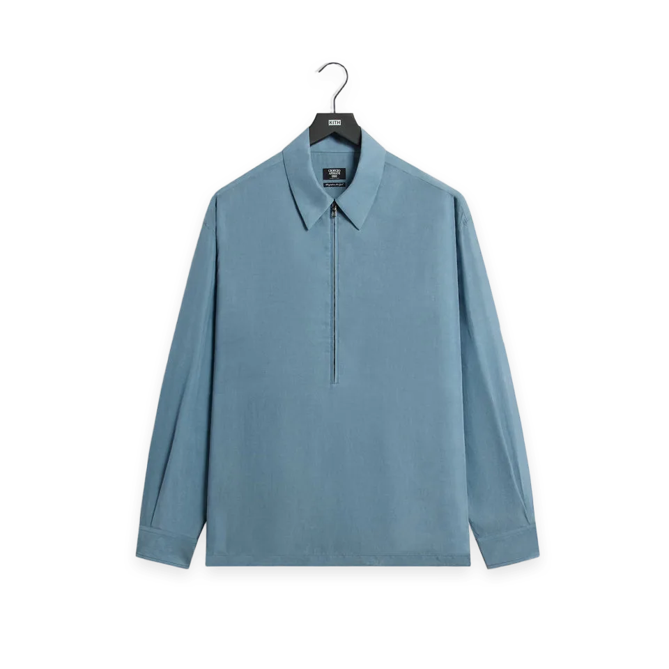 Kith Giorgio Armani & Kith Quarter-Zip Shirt