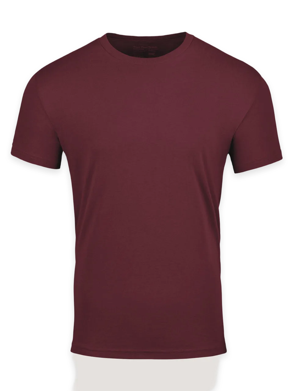 Fresh Clean Threads Burgundy Crew Neck