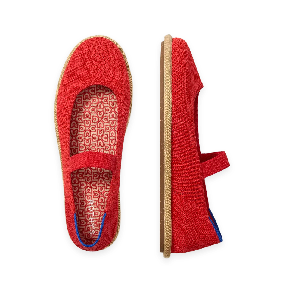 Rothy's The Cruiser Mary Jane · Poppy Raffia-Knit