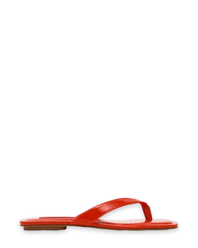 Steve Madden TRELLA RED ORANGE PATENT