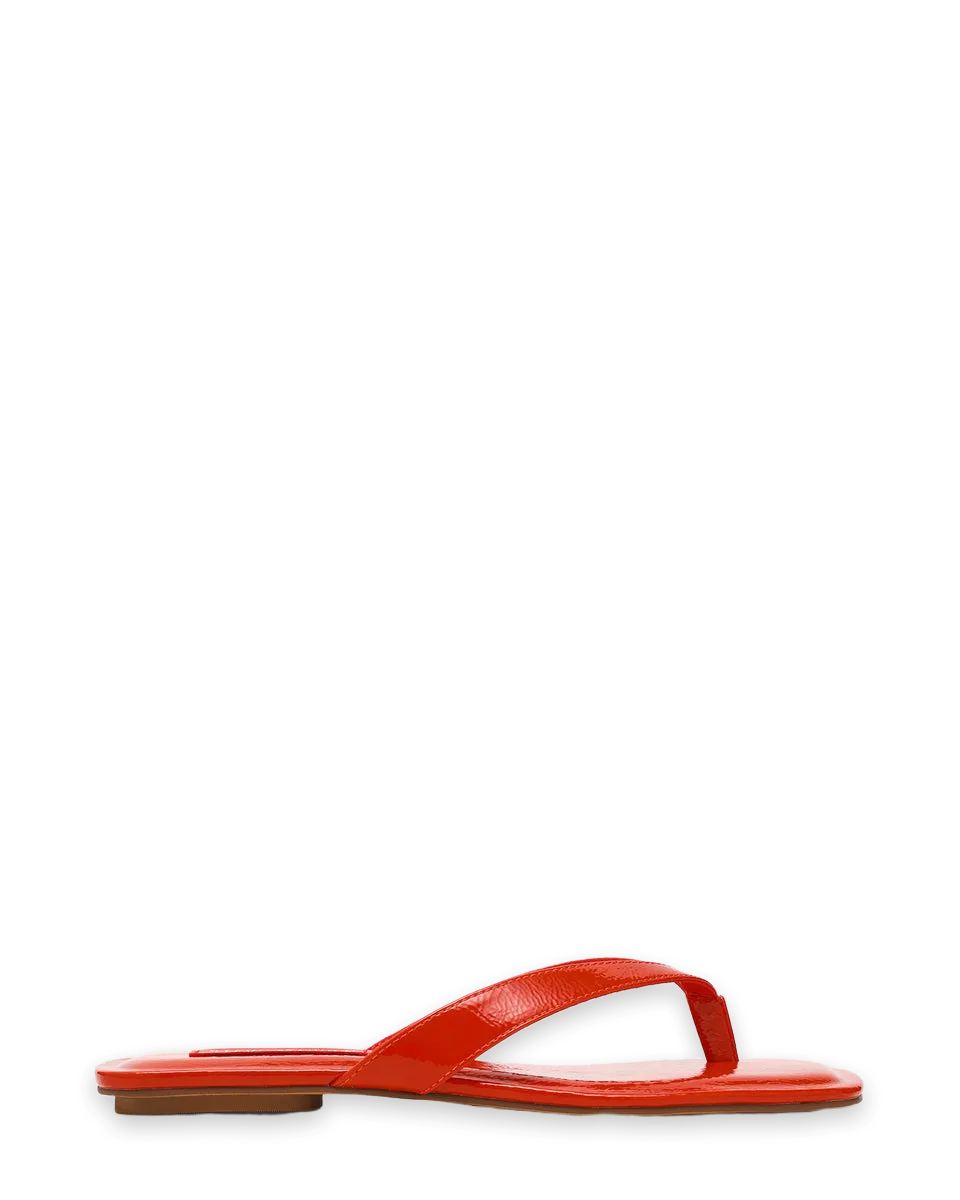 Steve Madden TRELLA RED ORANGE PATENT
