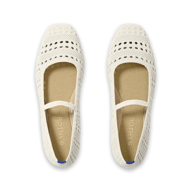 Rothy's The Max Square Mary Jane · Sandy Crochet