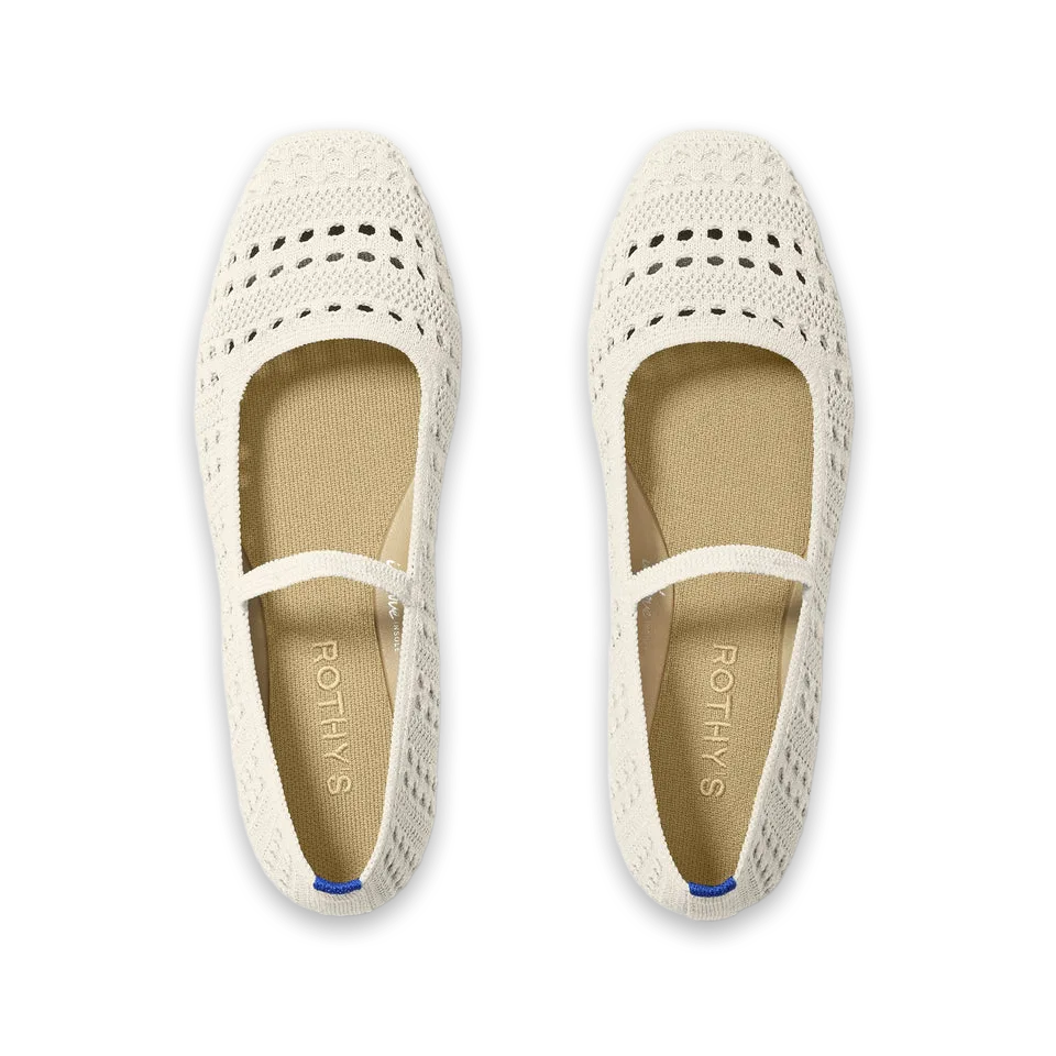 Rothy's The Max Square Mary Jane · Sandy Crochet
