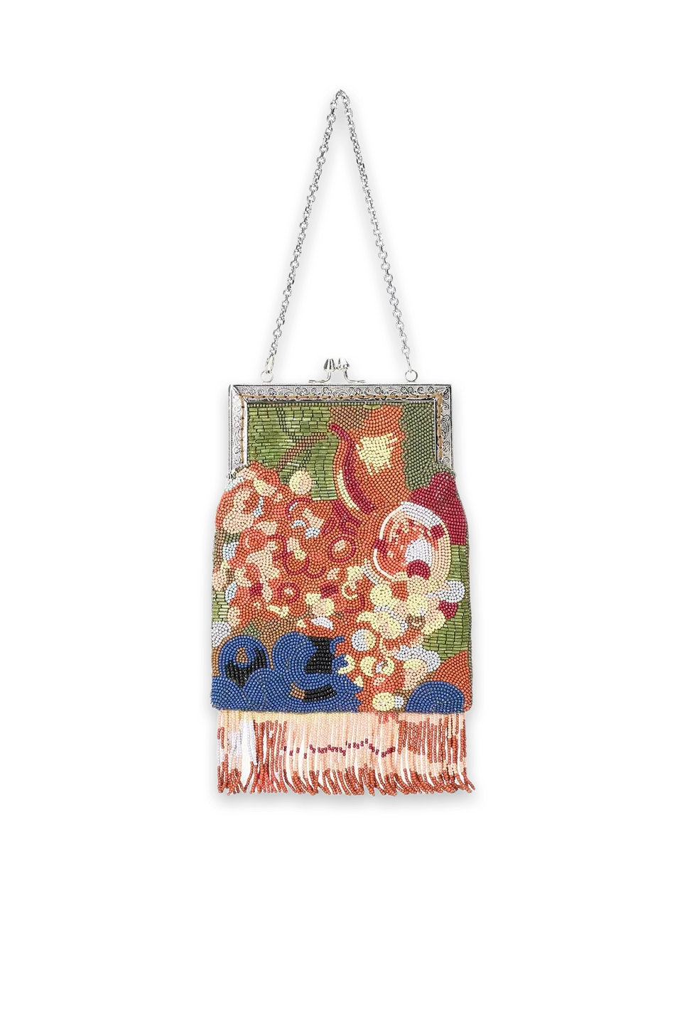 Staud Hughes Beaded Frame Bag · Still Life Abstract