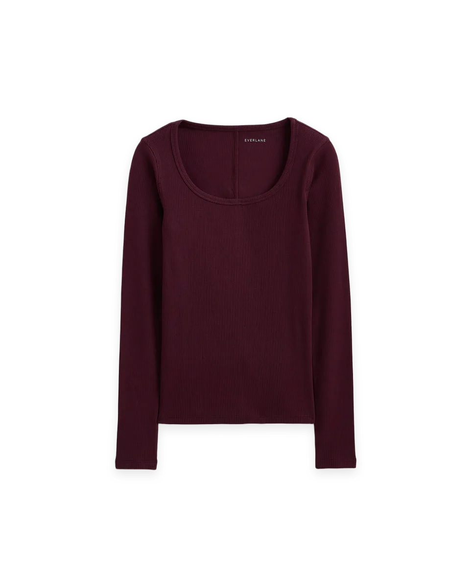 Everlane Effortless Rib Classic Long Sleeve