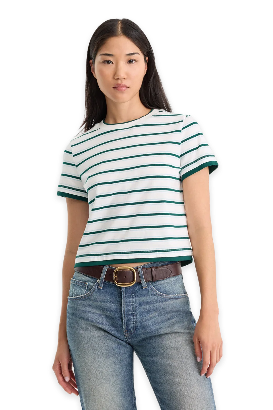 Good American THE LAYERED TEE