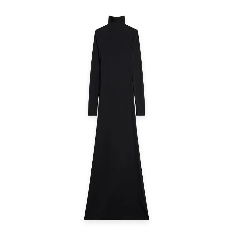 The Line by K The Line by K Lenny Open Back Turtleneck Maxi Dress