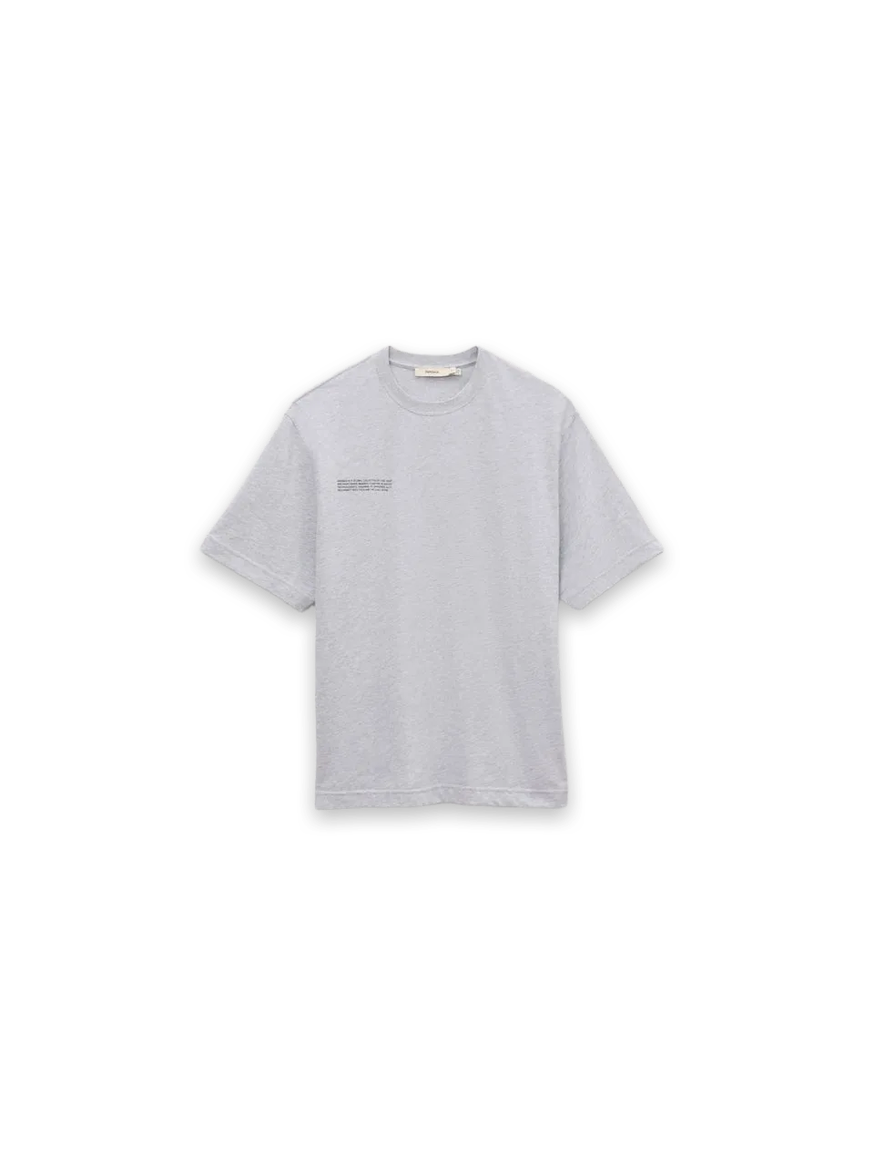 Pangaia Mens Midweight T-Shirt—Grey Marl