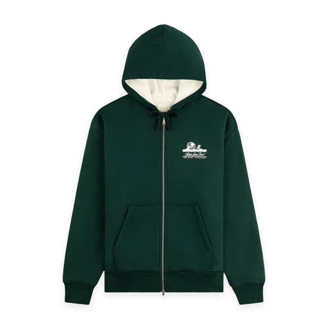 Aimé Leon Dore Unisphere Waffle Lined Full-Zip Hoodie