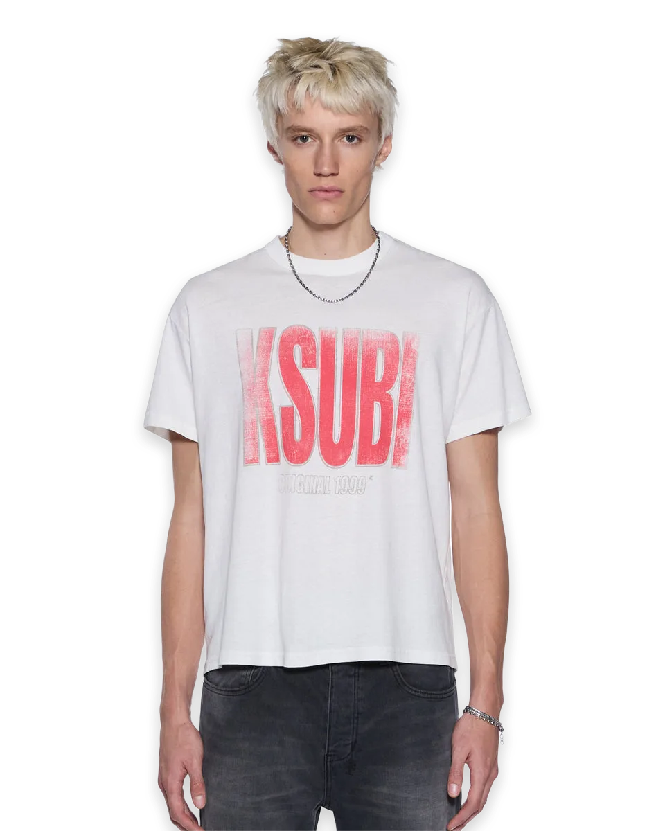 Ksubi PANTHERA SID SS TEE VINTAGE WHITE
