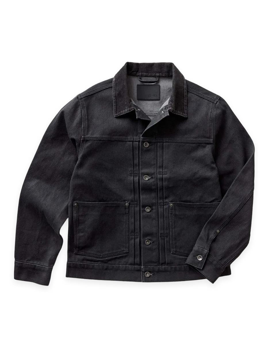 Taylor Stitch The Ryder Jacket in Coal Chipped Canvas