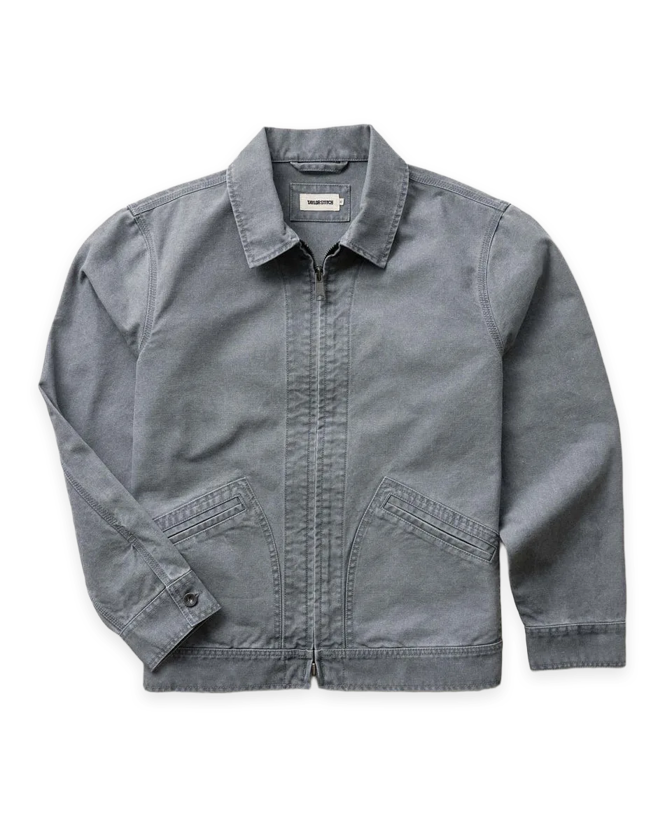 Taylor Stitch The Shifter Jacket in Dark Grey Pigment Canvas