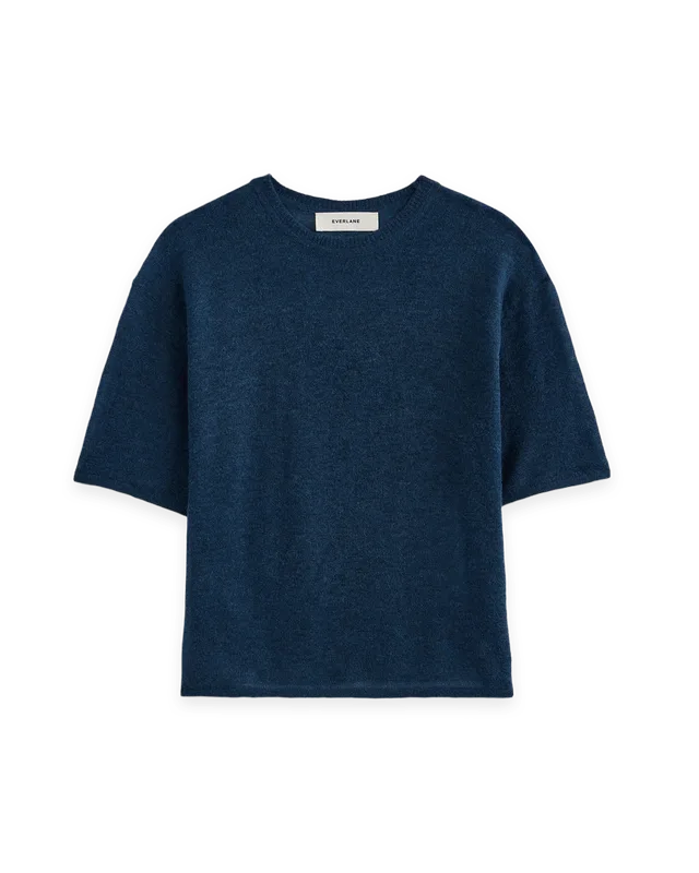 Everlane Air Alpaca Cropped Sweater Crew