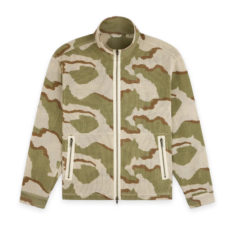 Aimé Leon Dore Camo Mesh Zip Overshirt