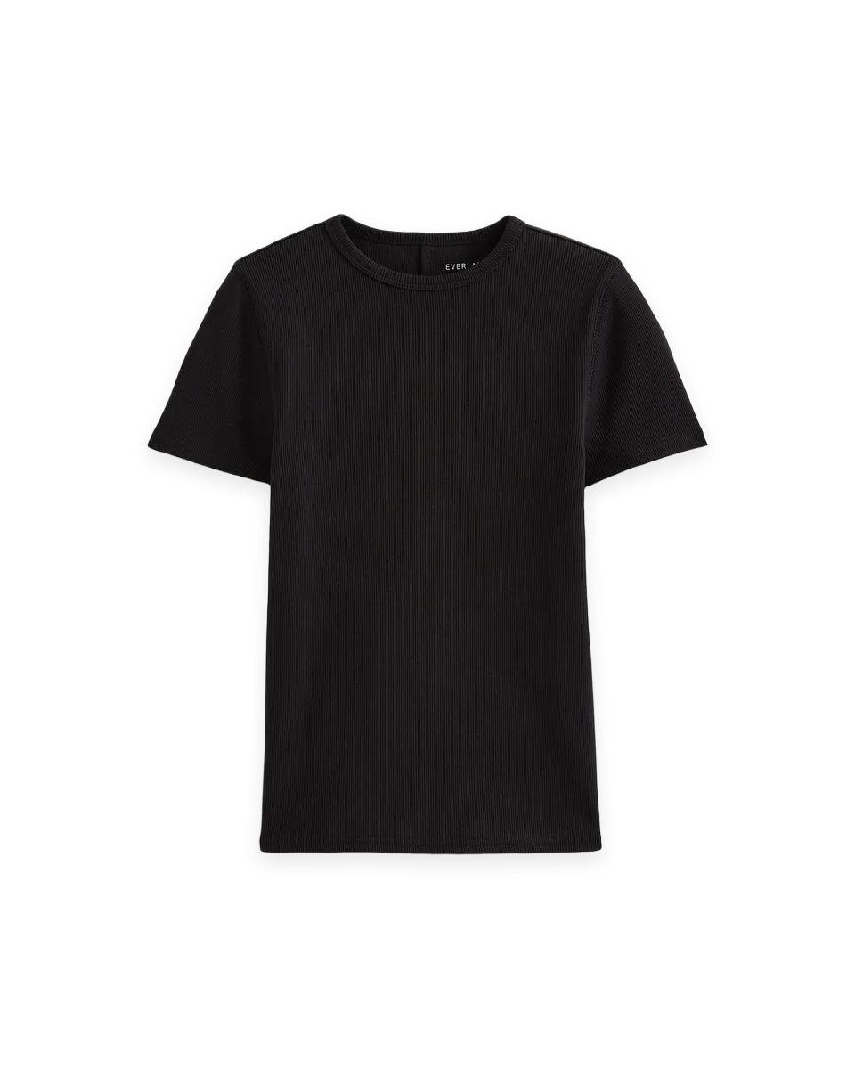 Everlane Effortless Rib Short-Sleeve Crew