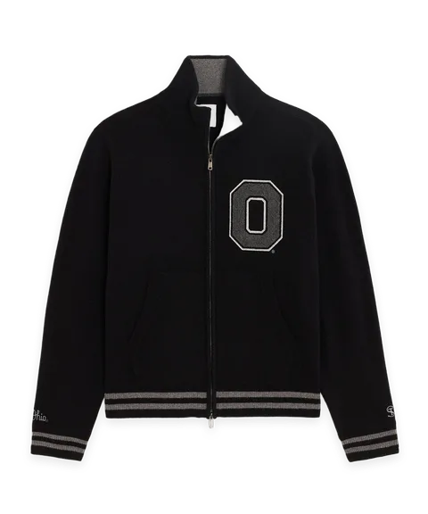 Todd Snyder Todd Snyder x The Ohio State University™ Cashmere Full-Zip Sweater