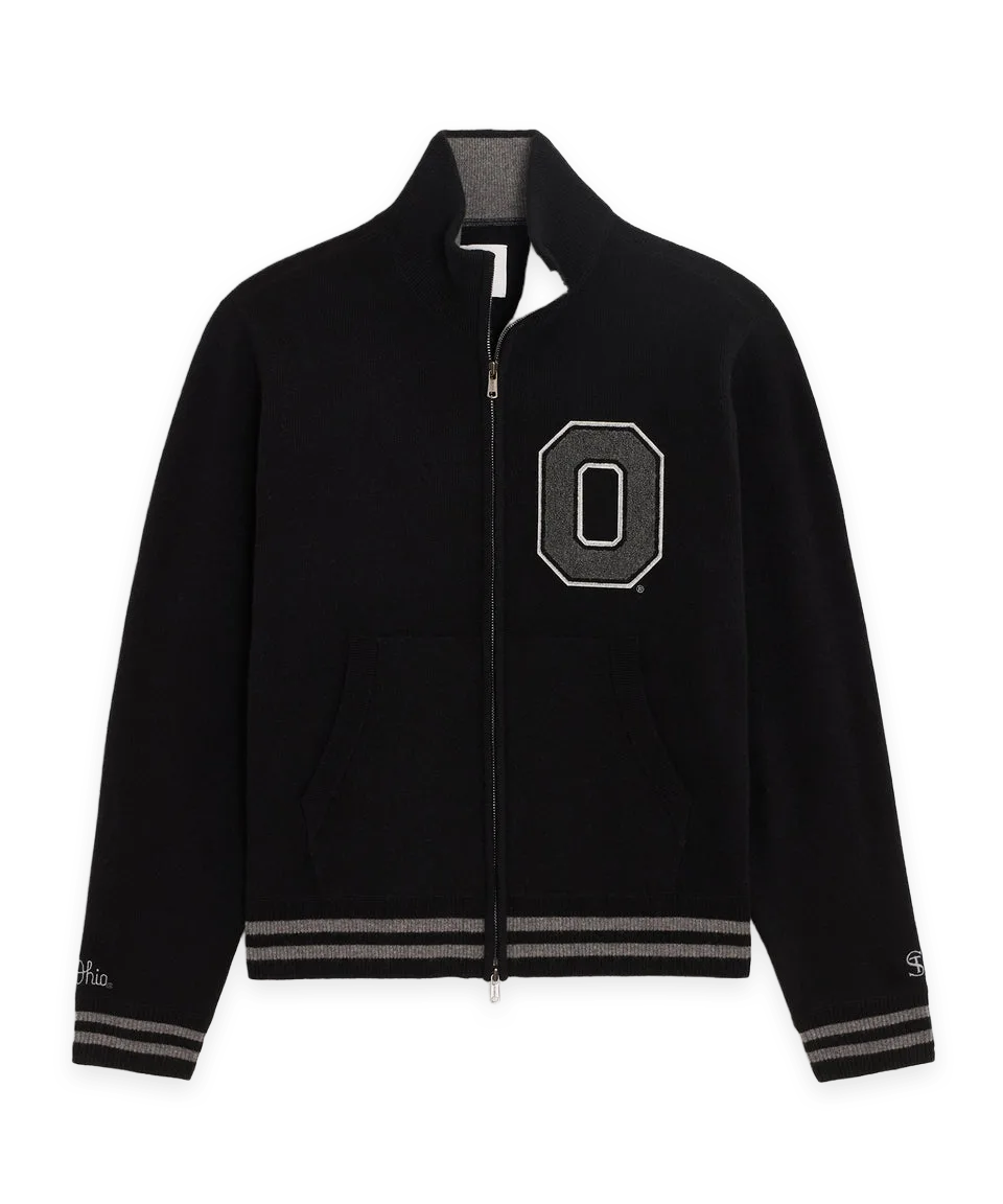 Todd Snyder Todd Snyder x The Ohio State University™ Cashmere Full-Zip Sweater