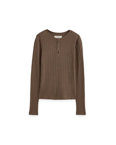 Everlane Pointelle Rib Henley