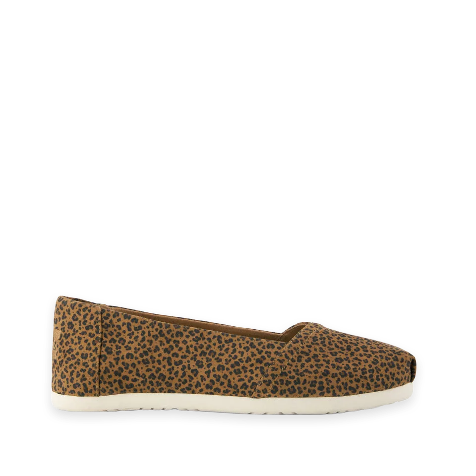 TOMS Womens Alpargata Ballet Flat Toffee Leopard Print