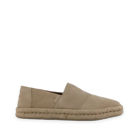 TOMS Mens Alpargata Rope 2.0 Espadrille Dune Suede