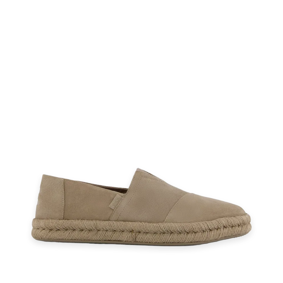 TOMS Mens Alpargata Rope 2.0 Espadrille Dune Suede