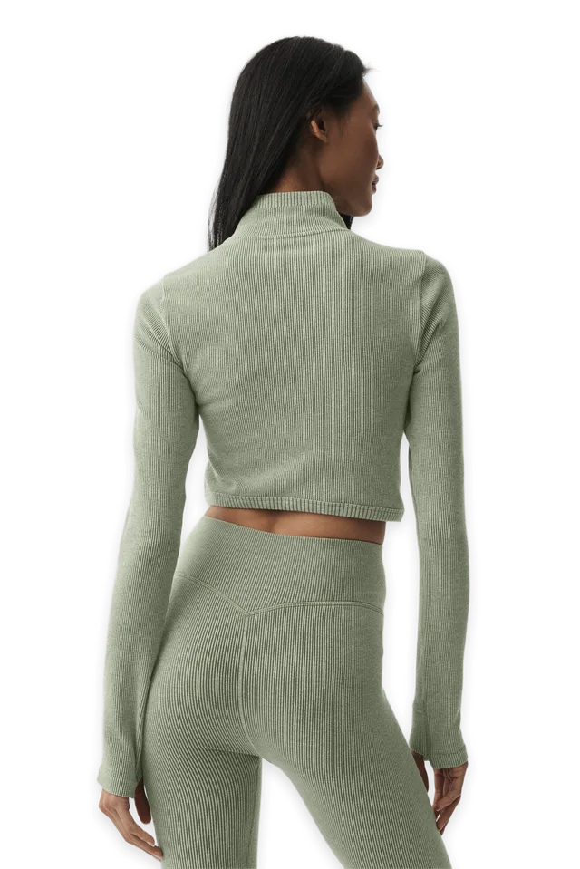 Alo Seamless Two Tone Rib Jacket