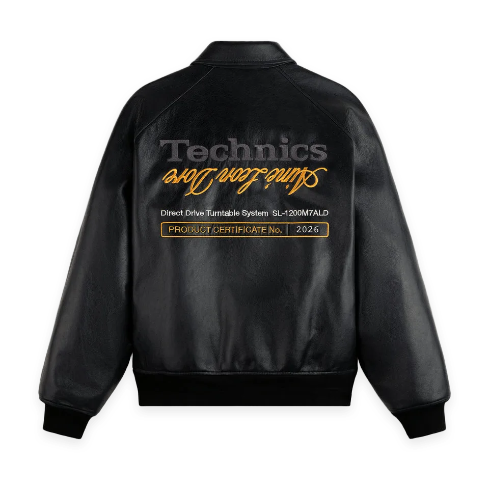 Aimé Leon Dore ALD / Technics Varsity Leather Jacket