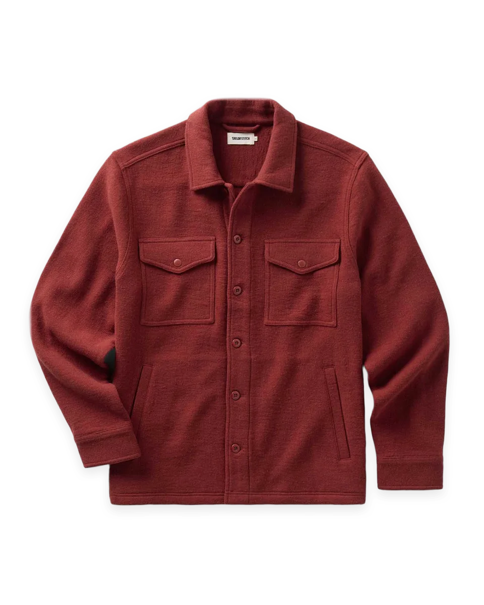 Taylor Stitch The Kenne Shirt Jacket in Canyon Cotton Wool Crepe