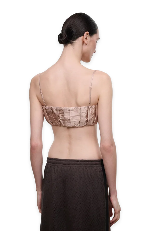 Staud Sade Silk Top · Sandrose
