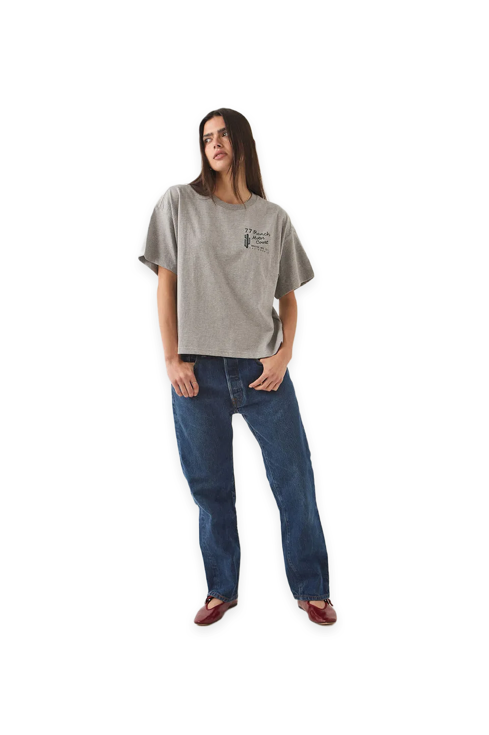 Brixton Ranch Motor Court Boxy Crop Top