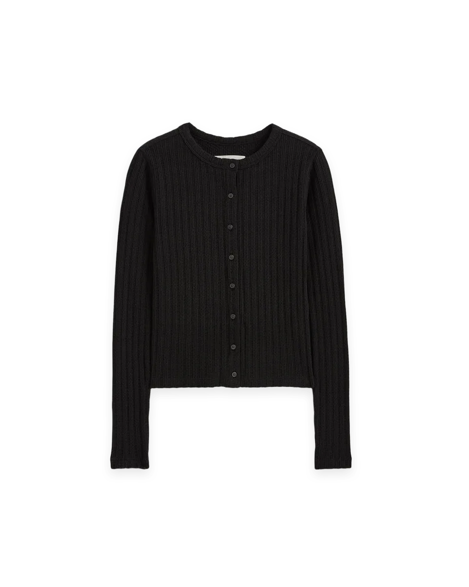 Everlane Pointelle Rib Cardigan