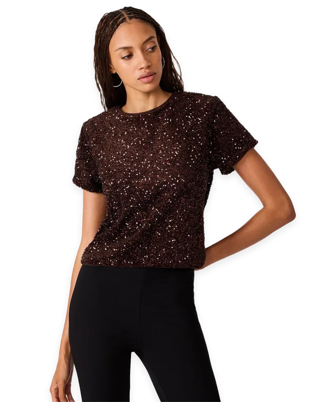 Steve Madden CRESSA TOP DARK TOFFEE