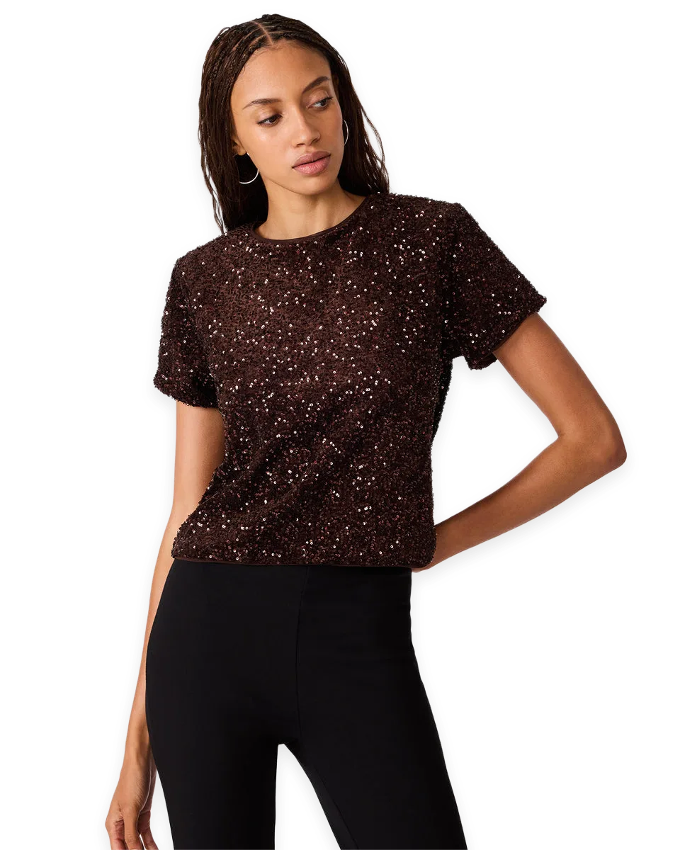 Steve Madden CRESSA TOP DARK TOFFEE
