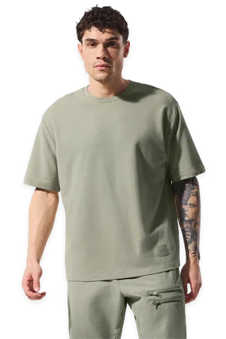 Alo Double Take Short Sleeve · Limestone