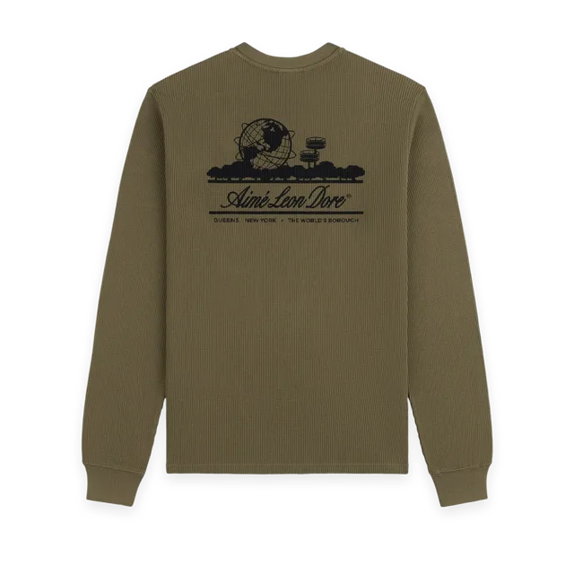 Aimé Leon Dore Long-Sleeve Unisphere Waffle Thermal