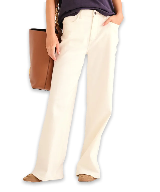 Naadam Soft Denim Wide Leg Pant