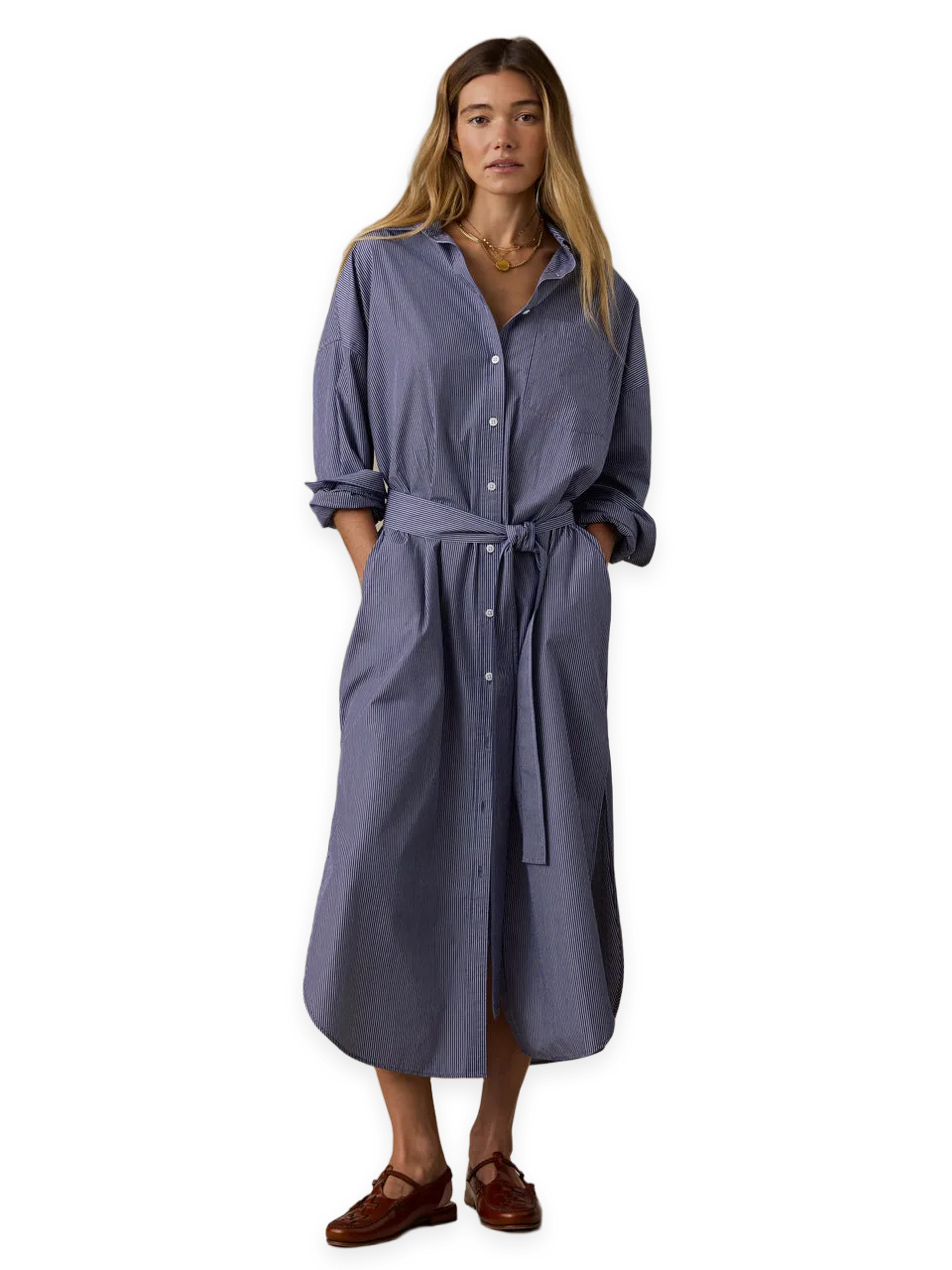Faherty Coastal Poplin Rio Shirtdress