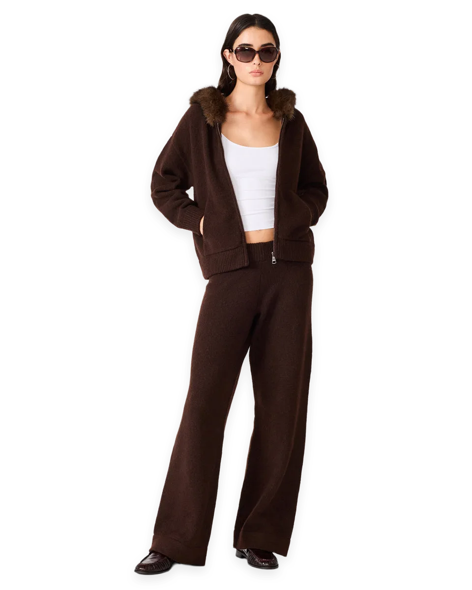 Steve Madden ANGELIQUE PANT DARK TOFFEE