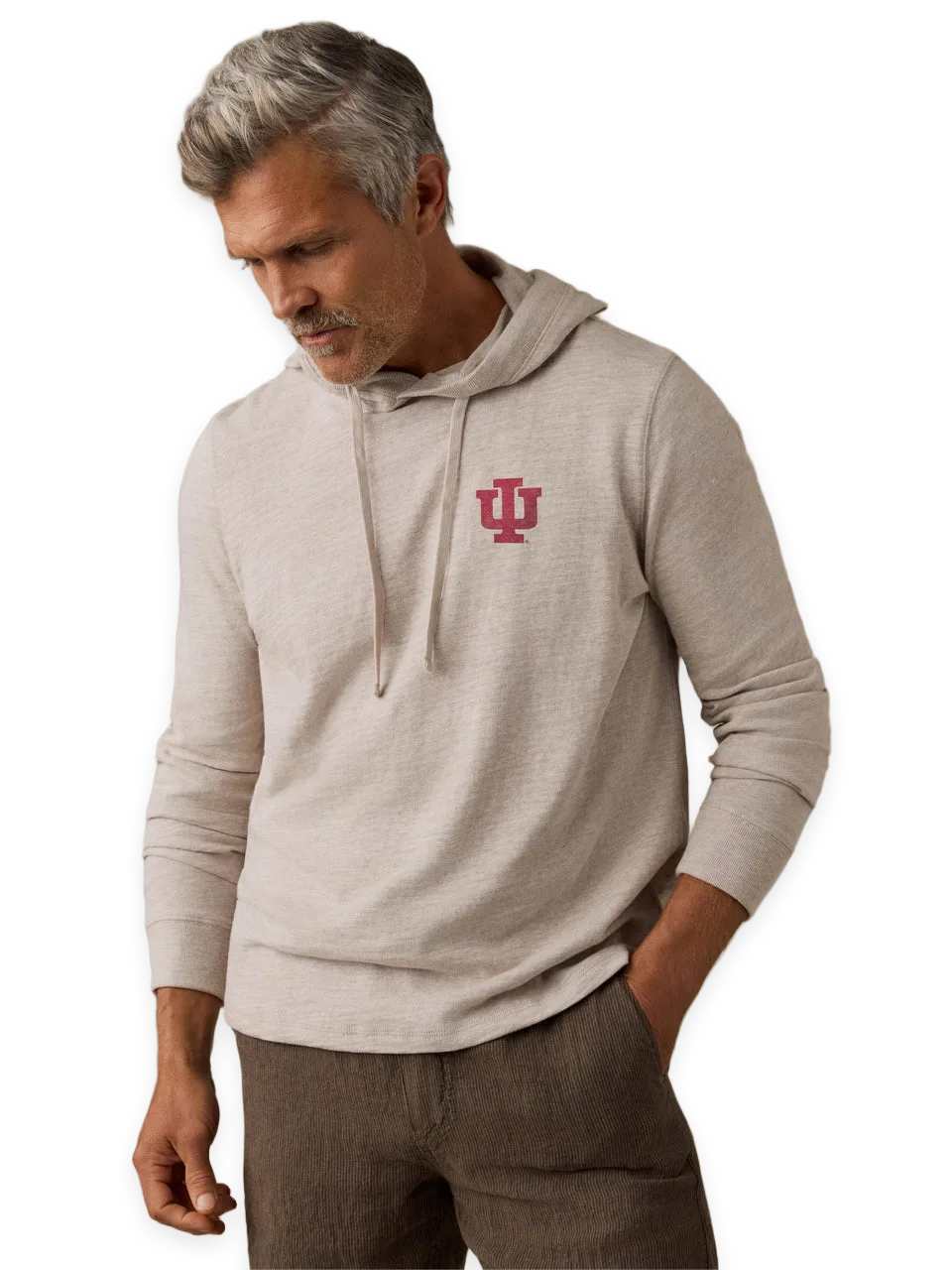 Faherty Indiana University Sunwashed Organic Hoodie