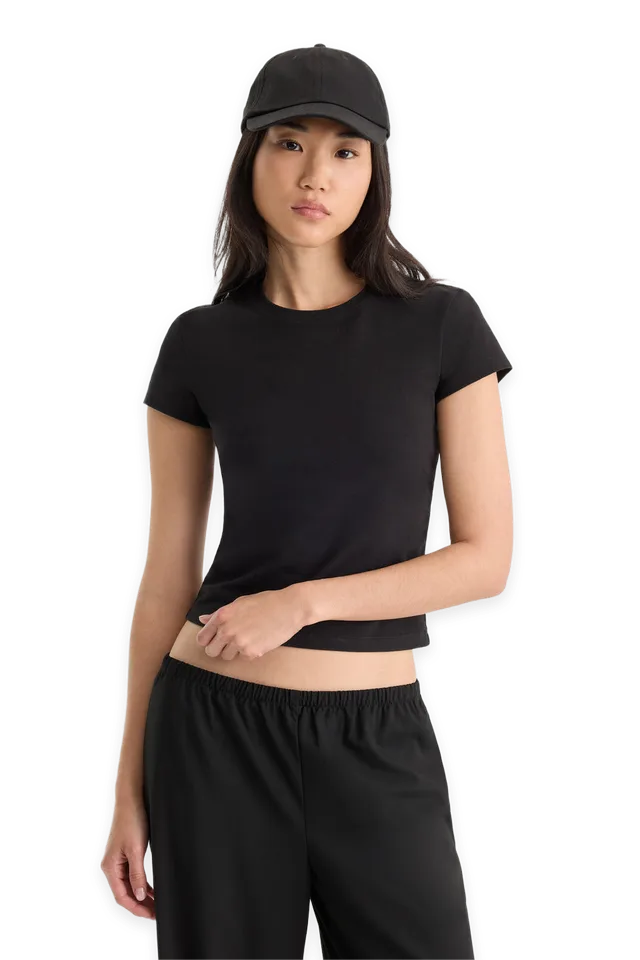 Good American THE CAP SLEEVE TEE