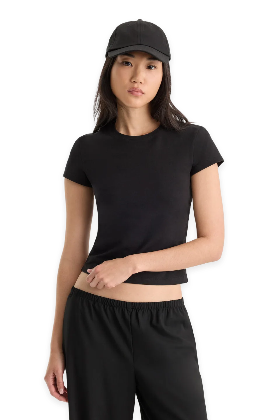 Good American THE CAP SLEEVE TEE