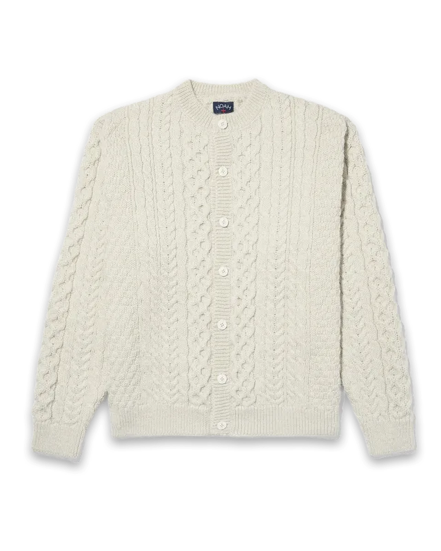 Noah Wool Fisherman Cardigan