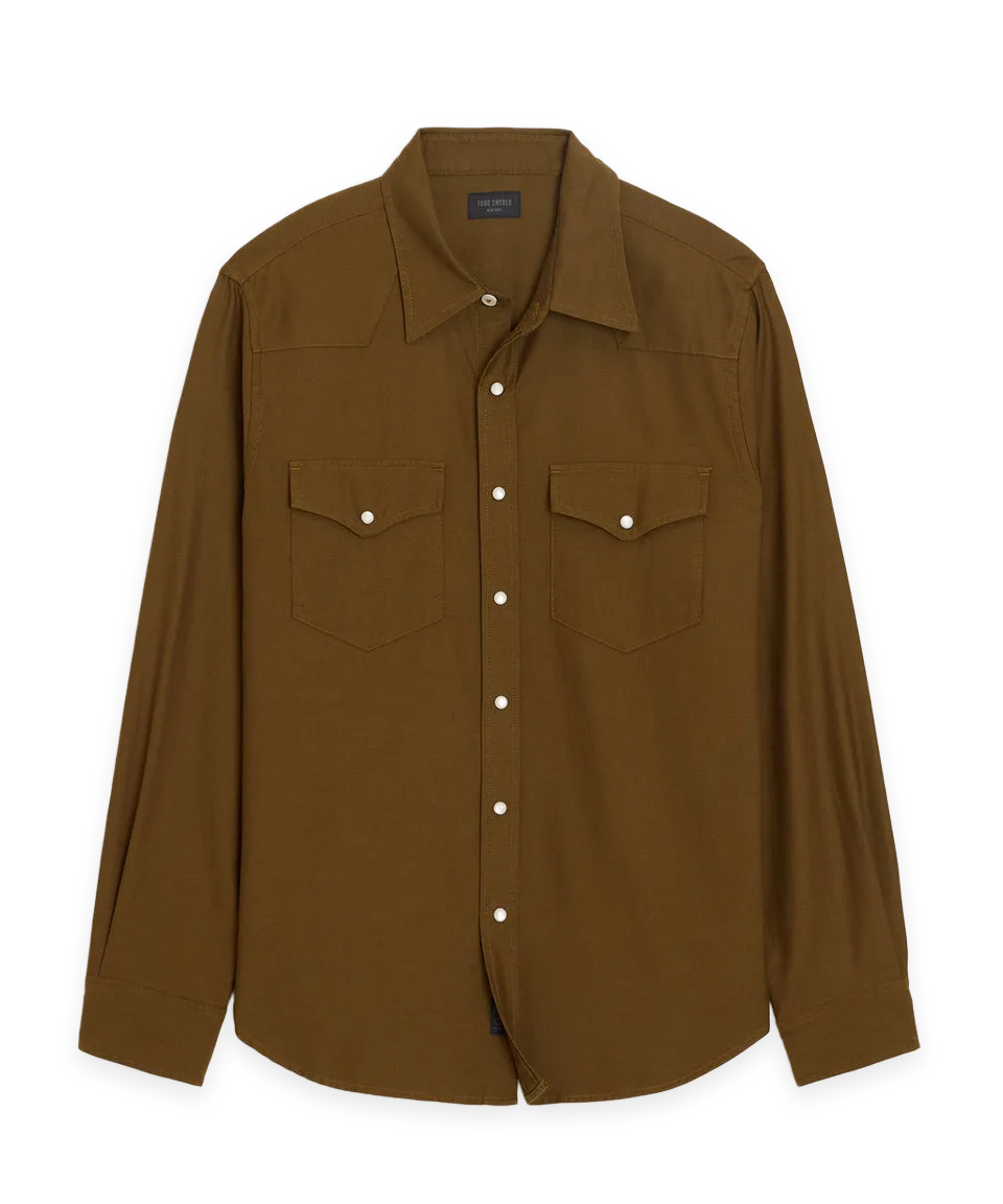 Todd Snyder Tencel Western Shirt