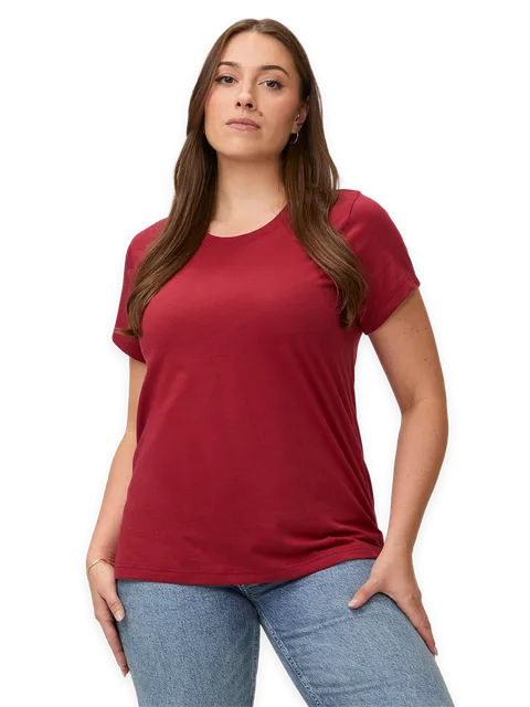 Fresh Clean Threads Chili Everyday Crew Neck Tee