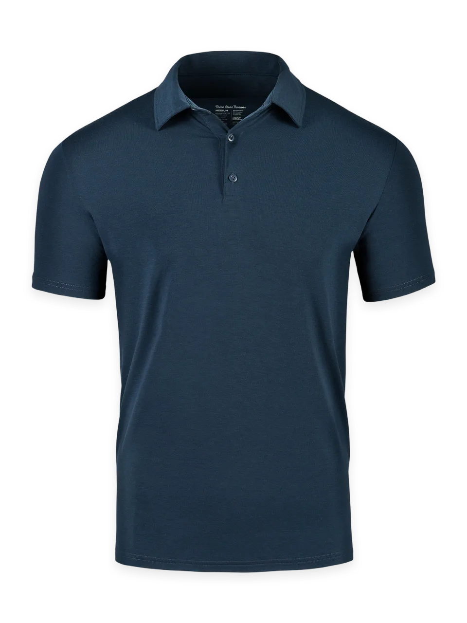 Fresh Clean Threads Navy Performance Cool Polo