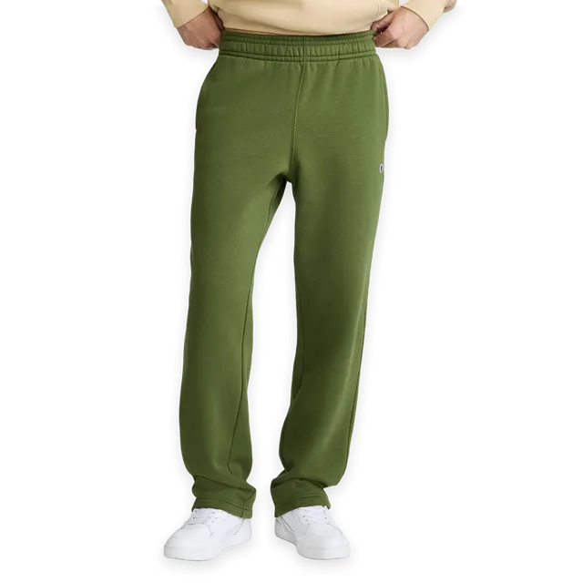 Champion Powerblend Sweatpants, Open Hem, C Logo