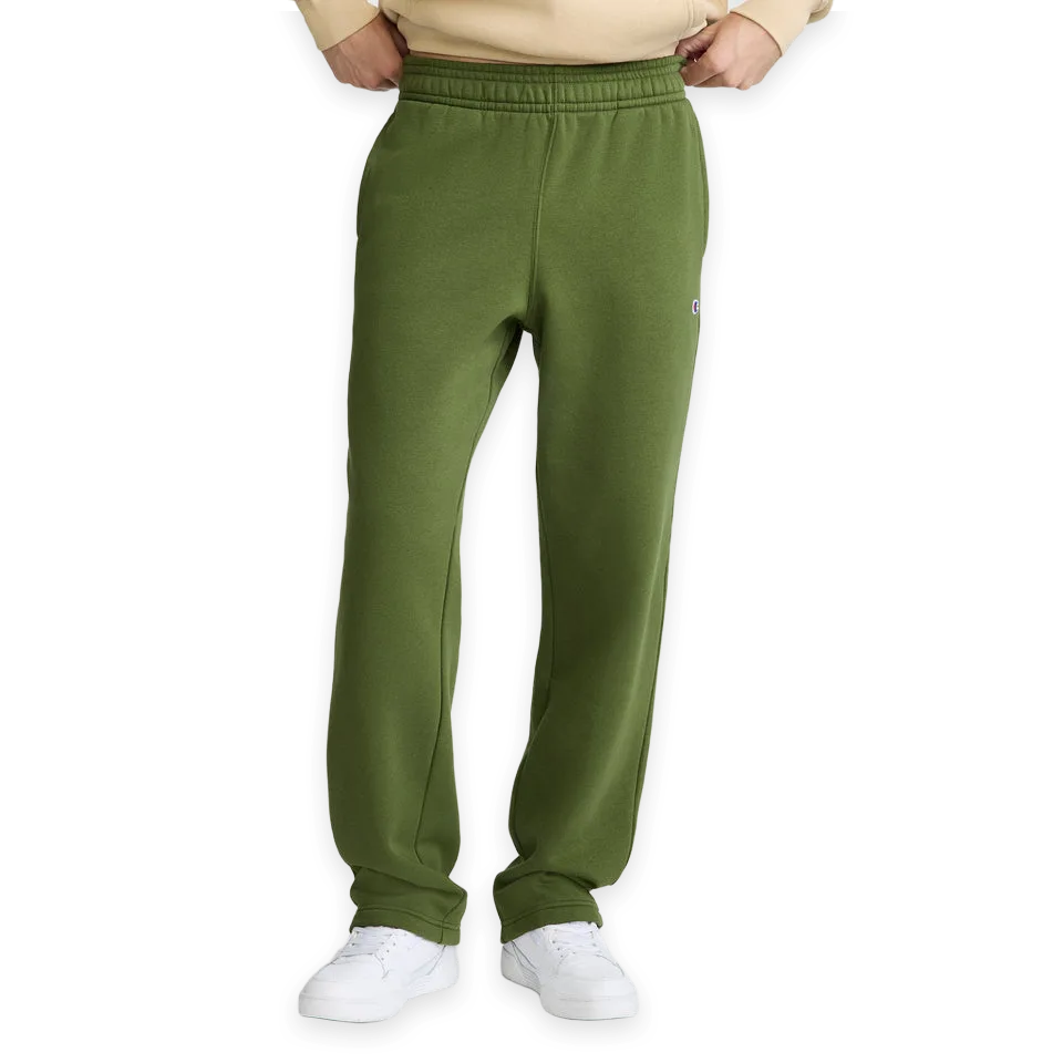Champion Powerblend Sweatpants, Open Hem, C Logo
